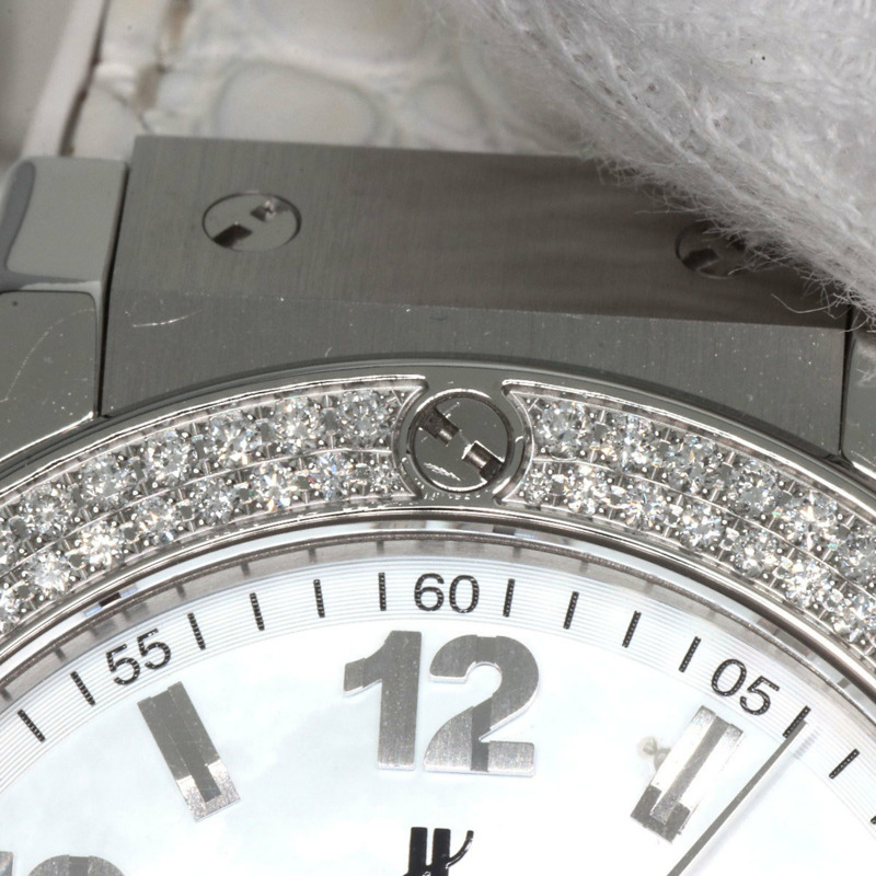 宇舶錶 Big Bang 361.SE.6010.RW.1104 全白珍珠母貝腕錶,精鋼、橡膠、皮革錶帶,鑲嵌鑽石,女款-19