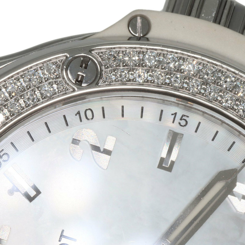 宇舶錶 Big Bang 361.SE.6010.RW.1104 全白珍珠母貝腕錶,精鋼、橡膠、皮革錶帶,鑲嵌鑽石,女款-24