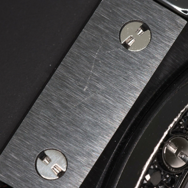 宇舶錶 310.CV.1110.RX.1110 Aeroban 全黑計時碼錶，鑲鑽錶圈，陶瓷/橡膠錶帶，男士腕錶-15