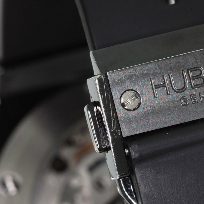 宇舶錶 310.CV.1110.RX.1110 Aeroban 全黑計時碼錶，鑲鑽錶圈，陶瓷/橡膠錶帶，男士腕錶-19