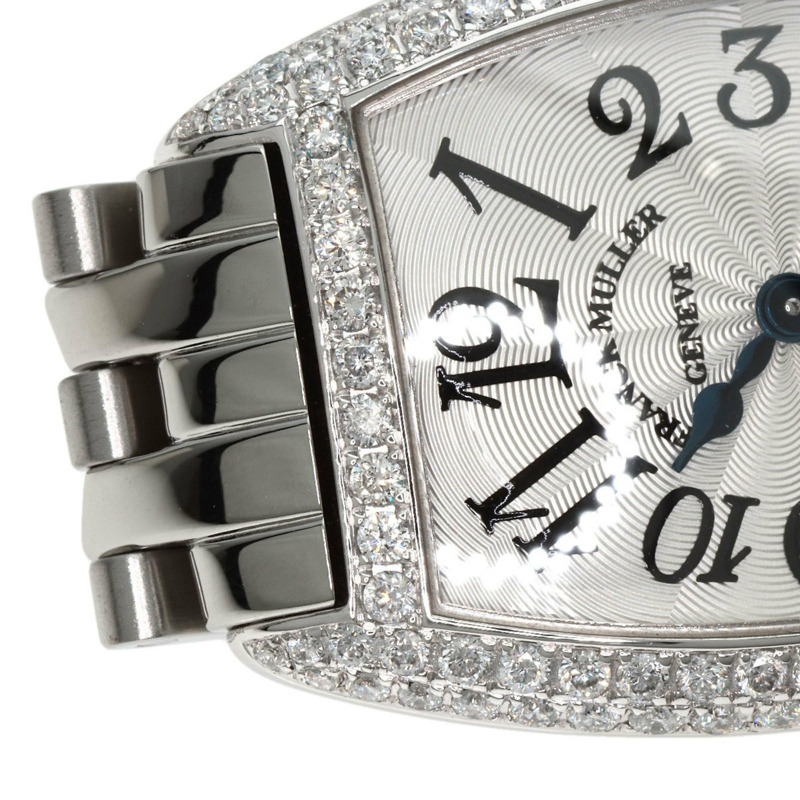 Franck Muller 1752QZ No.1065 Tonneau Curvex 鑽石錶圈腕錶,不鏽鋼/SS,女款-23