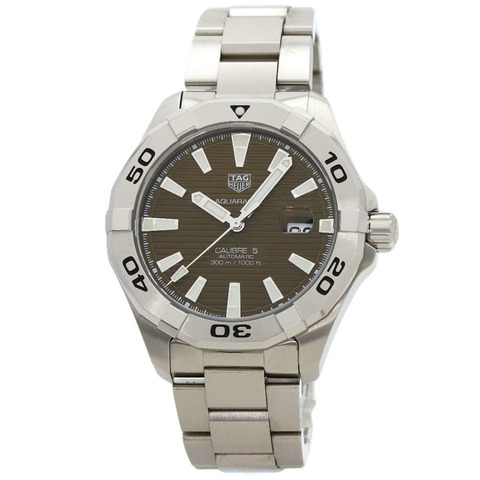 TAG Heuer WAY2018 Aquaracer Calibre 5 棕色不鏽鋼男士腕錶