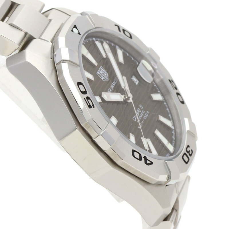 TAG Heuer WAY2018 Aquaracer Calibre 5 棕色不鏽鋼男士腕錶-5