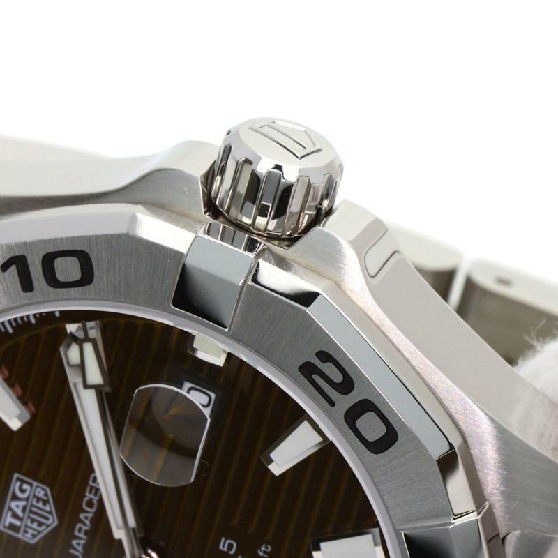 TAG Heuer WAY2018 Aquaracer Calibre 5 棕色不鏽鋼男士腕錶-11