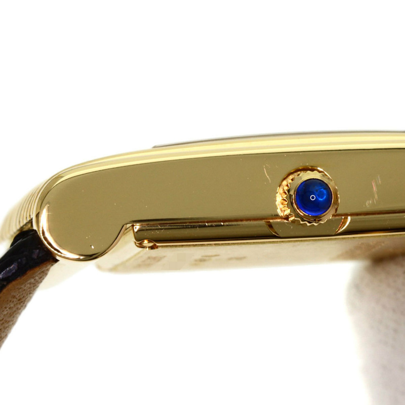 寶詩龍 Reflet 女士腕錶,18K黃金錶殼搭配皮革錶帶-13