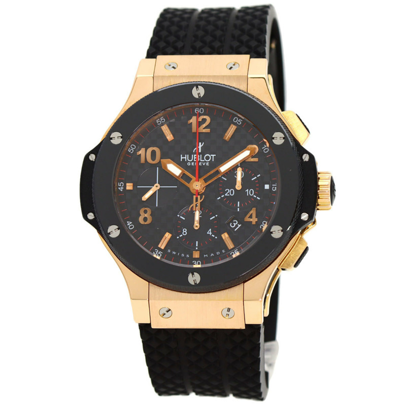 宇舶錶 (Hublot) 301.PB.131.RX Big Bang 男士腕錶,18K 玫瑰金錶殼搭配橡膠錶帶-0