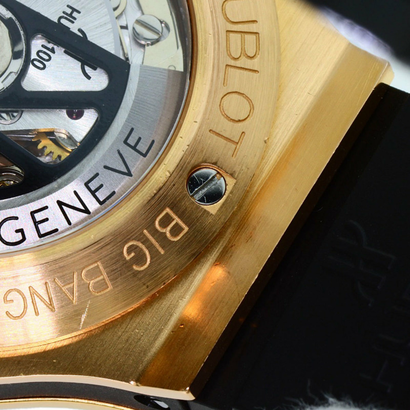 宇舶錶 (Hublot) 301.PB.131.RX Big Bang 男士腕錶,18K 玫瑰金錶殼搭配橡膠錶帶-25