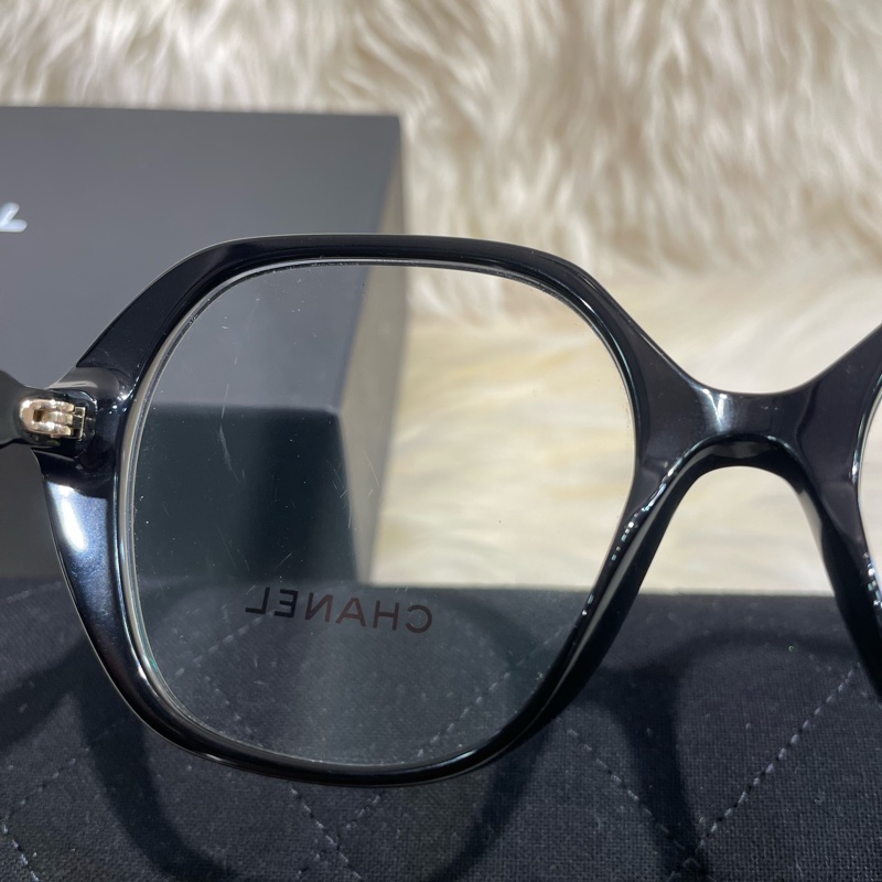 Chanel 多邊平光鏡3458 c.622-4