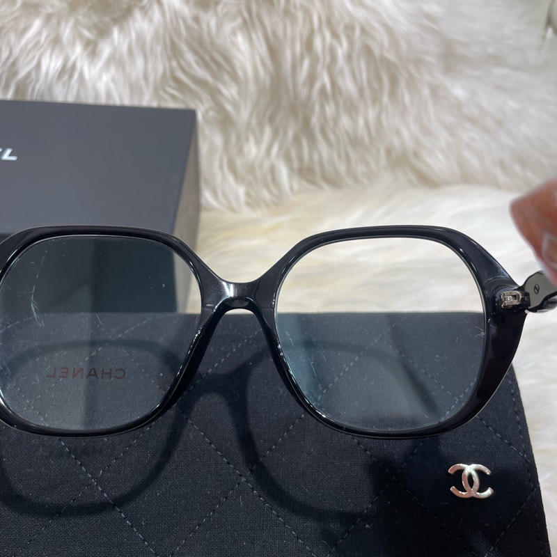 Chanel 多邊平光鏡3458 c.622-5