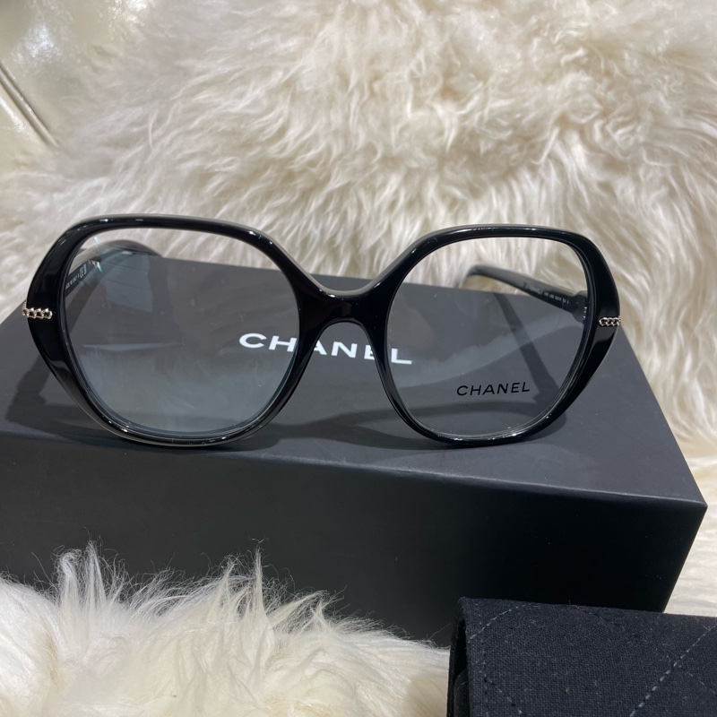 Chanel 多邊平光鏡3458 c.622-6