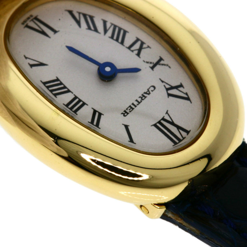 卡地亞 W1510956 迷你 Baignoire 腕錶,18K 黃金/皮革錶帶,女款-15