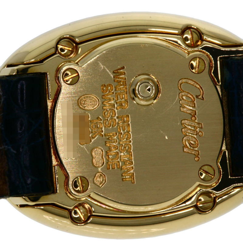 卡地亞 W1510956 迷你 Baignoire 腕錶,18K 黃金/皮革錶帶,女款-19