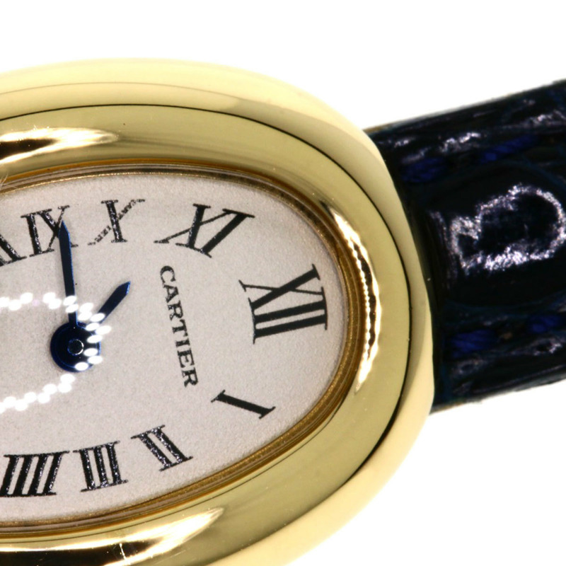 卡地亞 W1510956 迷你 Baignoire 腕錶,18K 黃金/皮革錶帶,女款-25