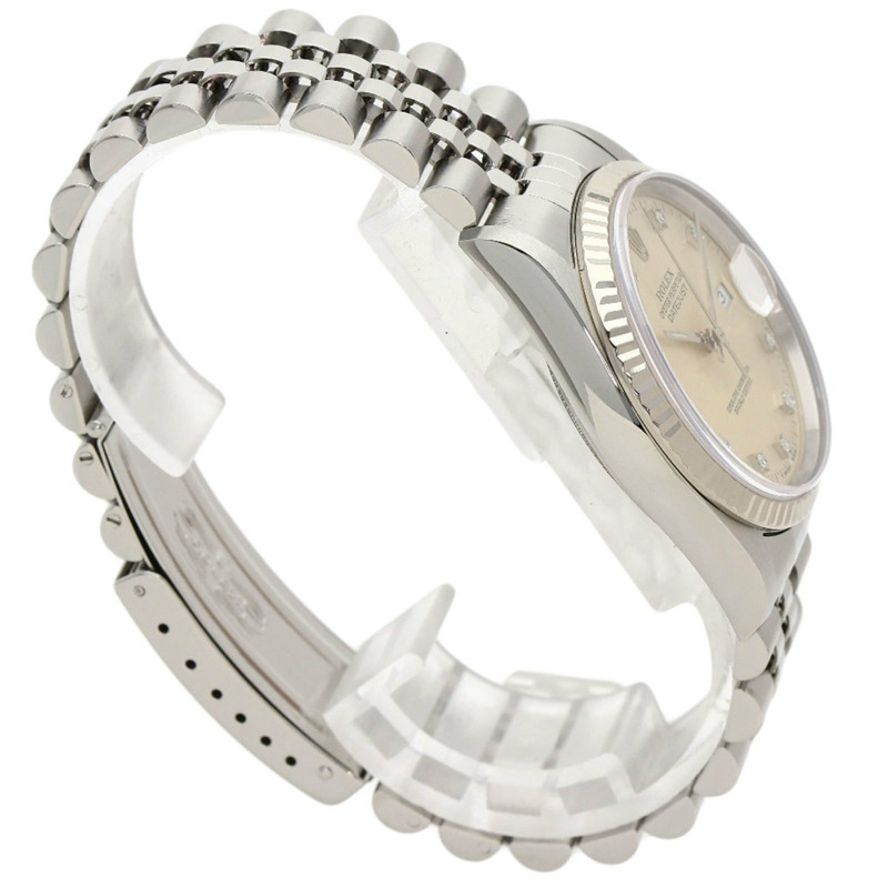 勞力士 16234G Datejust 10P 鑲鑽腕錶 不鏽鋼/SS/18K黃金 男款 ROLEX-1