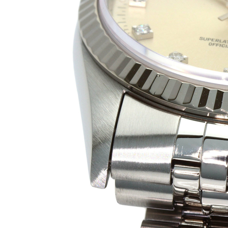 勞力士 16234G Datejust 10P 鑲鑽腕錶 不鏽鋼/SS/18K黃金 男款 ROLEX-10