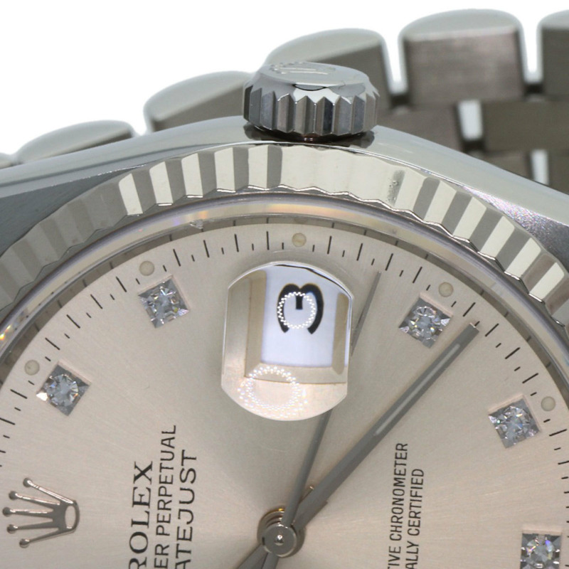 勞力士 16234G Datejust 10P 鑲鑽腕錶 不鏽鋼/SS/18K黃金 男款 ROLEX-19