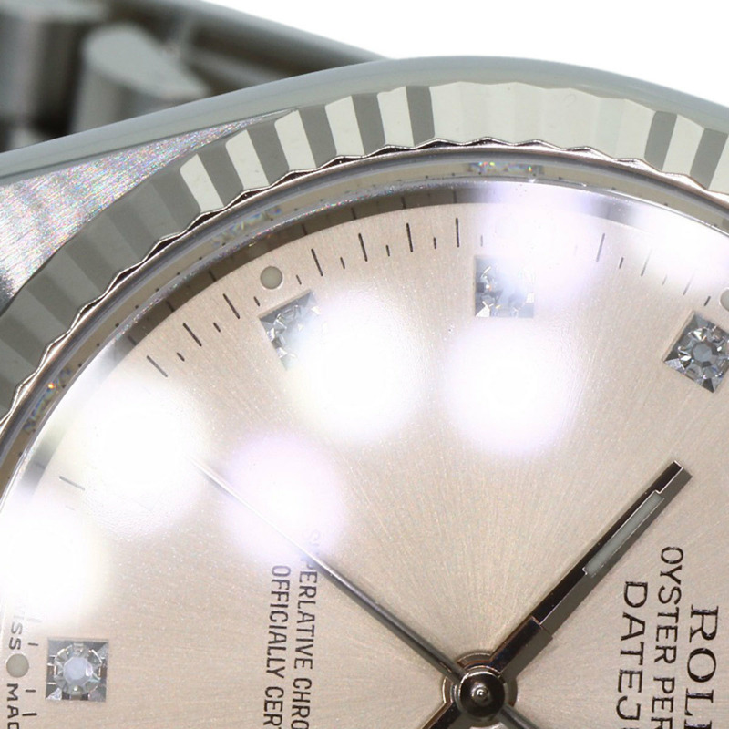 勞力士 16234G Datejust 10P 鑲鑽腕錶 不鏽鋼/SS/18K黃金 男款 ROLEX-20
