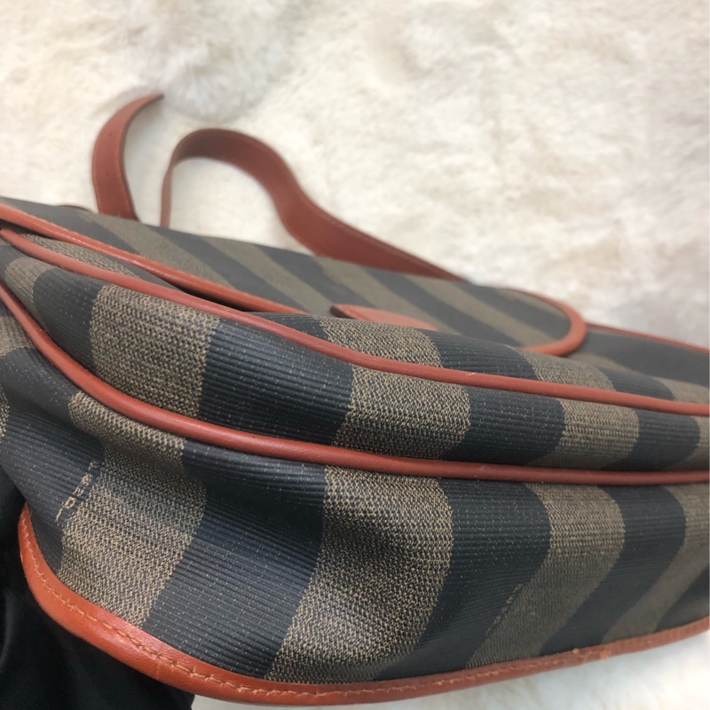 FENDI 中古直間拼色斜孭袋 XC224-7