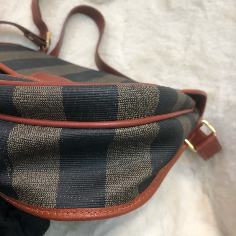 FENDI 中古直間拼色斜孭袋 XC224-8