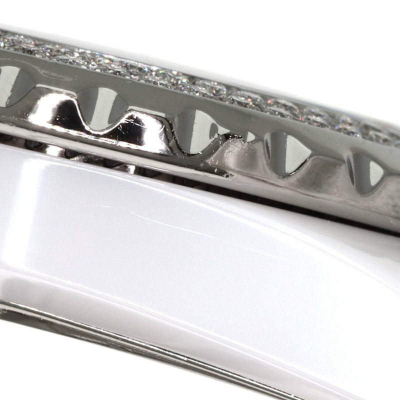 香奈兒 H0967 J12 33毫米錶圈鑲鑽腕錶,陶瓷/陶瓷/鑽石,女士款-9