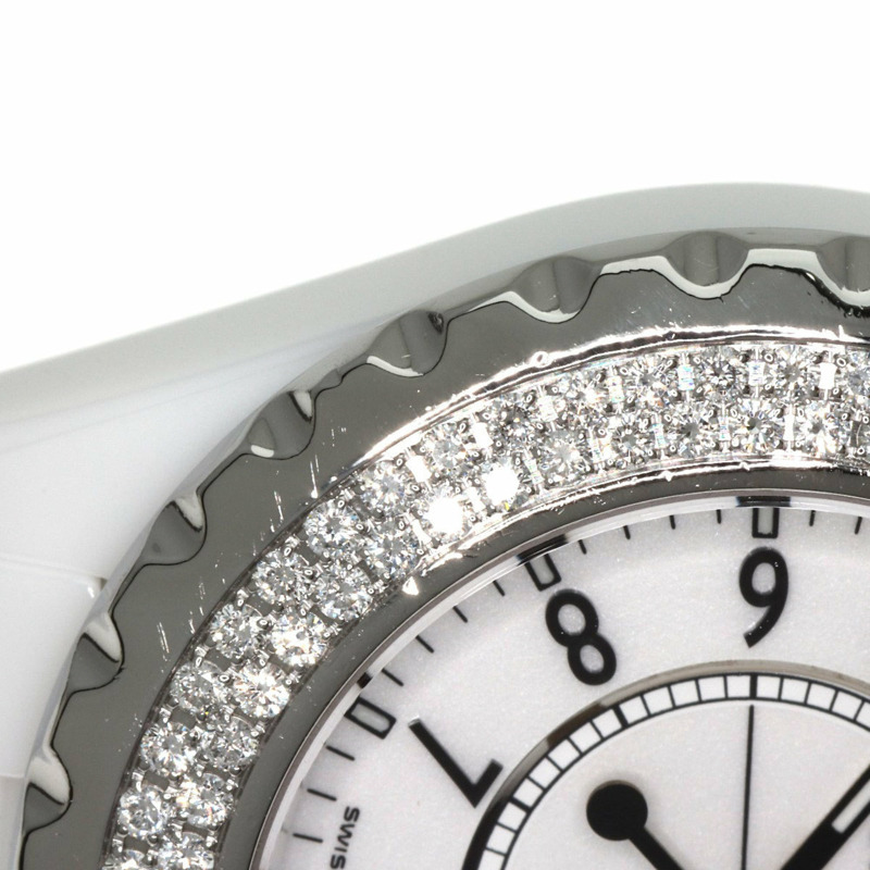 香奈兒 H0967 J12 33毫米錶圈鑲鑽腕錶,陶瓷/陶瓷/鑽石,女士款-13