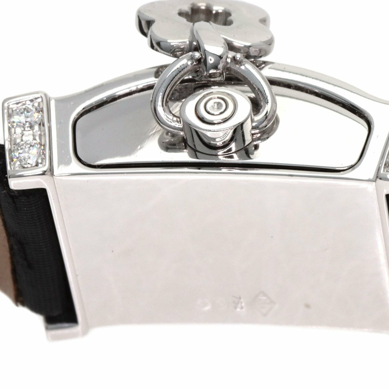 梵克雅寶 WRWF01E8 Secret Dentelle 女士腕錶,18K 白金錶殼,緞面皮革錶帶,鑲嵌鑽石-21