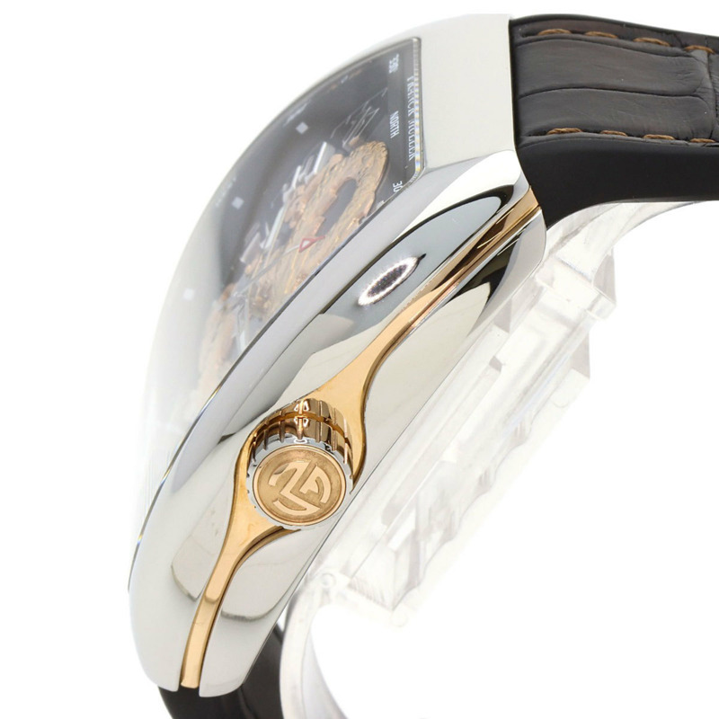Franck Muller V45SCDTSTGAC5N Vanguard 金龍男士腕錶,限量發行 88 枚,精鋼/橡膠/皮革錶帶-4