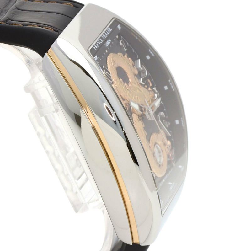 Franck Muller V45SCDTSTGAC5N Vanguard 金龍男士腕錶,限量發行 88 枚,精鋼/橡膠/皮革錶帶-5