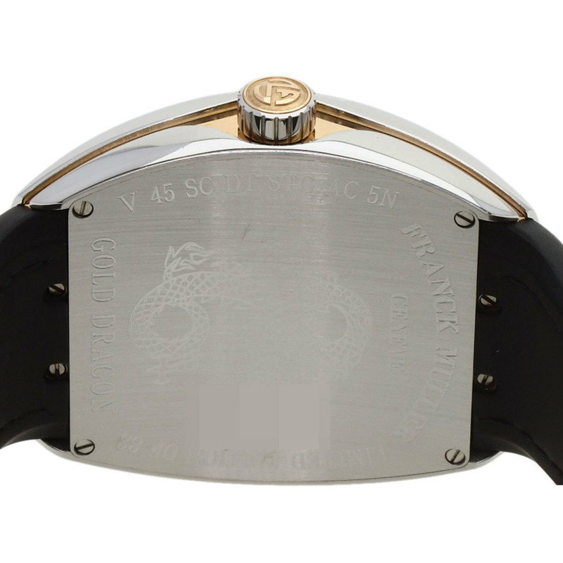 Franck Muller V45SCDTSTGAC5N Vanguard 金龍男士腕錶,限量發行 88 枚,精鋼/橡膠/皮革錶帶-6