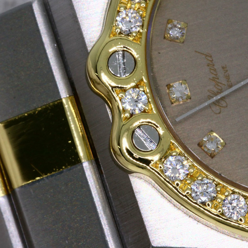 蕭邦 (Chopard) 25/8024-11 Samoritz 11P 鑲鑽女錶,精鋼/SSx18KYG 錶殼。-14