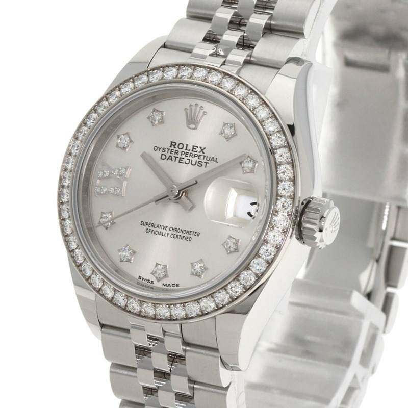勞力士 279384RBR Datejust 10P 鑲鑽腕錶 不銹鋼/SS/鑽石 女士 ROLEX-2