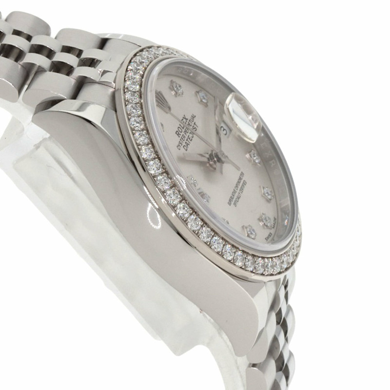 勞力士 279384RBR Datejust 10P 鑲鑽腕錶 不銹鋼/SS/鑽石 女士 ROLEX-5