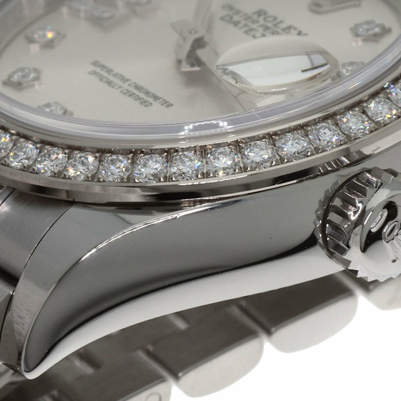 勞力士 279384RBR Datejust 10P 鑲鑽腕錶 不銹鋼/SS/鑽石 女士 ROLEX-10