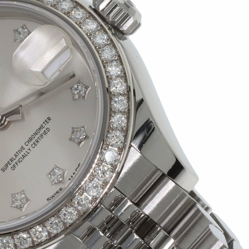 勞力士 279384RBR Datejust 10P 鑲鑽腕錶 不銹鋼/SS/鑽石 女士 ROLEX-12