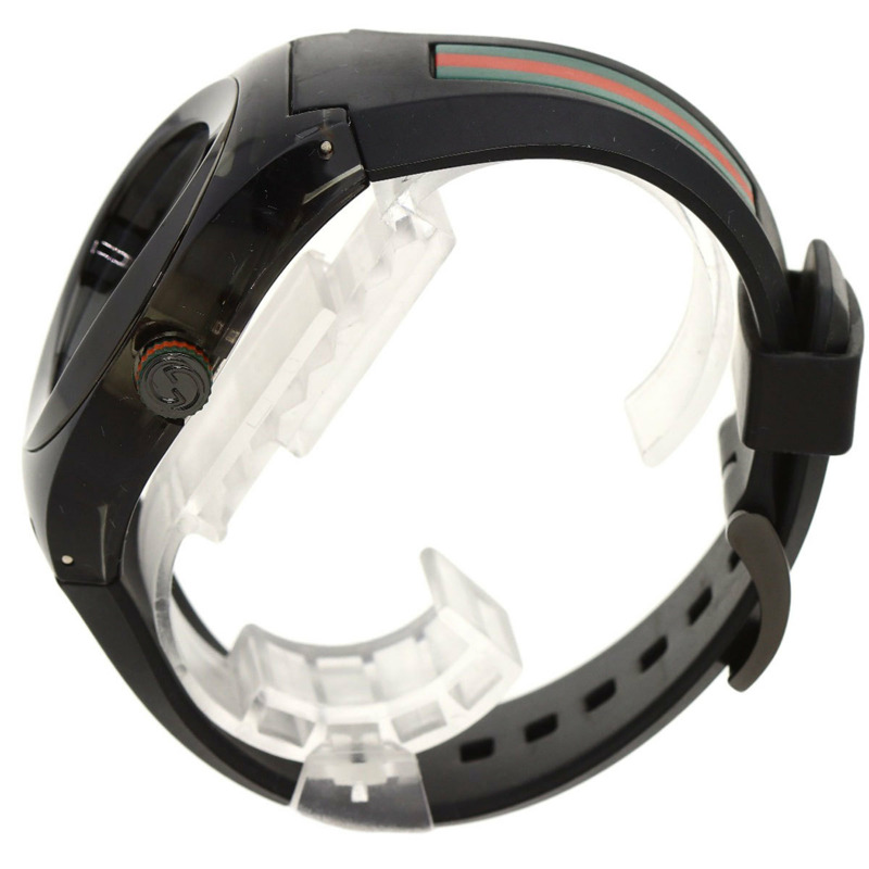 Gucci 137.1 SYNC Sherry 系列男士腕錶,不鏽鋼/橡膠錶帶-1