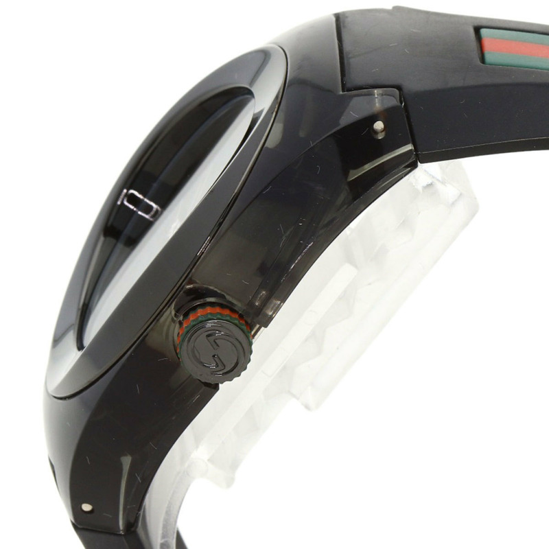 Gucci 137.1 SYNC Sherry 系列男士腕錶,不鏽鋼/橡膠錶帶-4