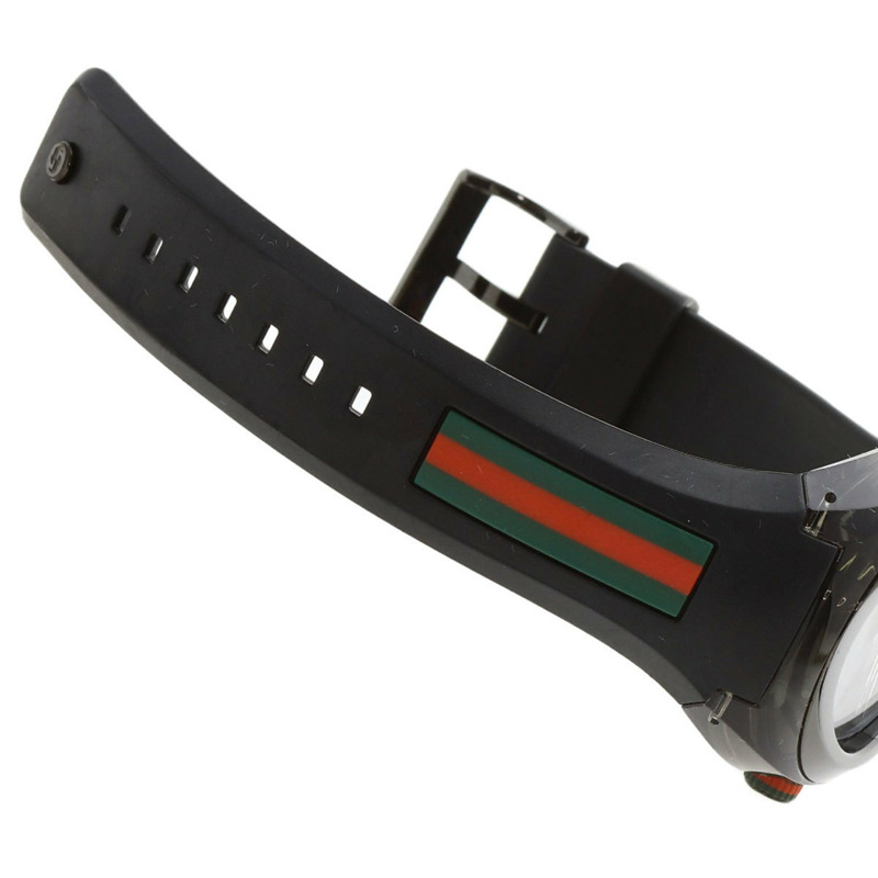 Gucci 137.1 SYNC Sherry 系列男士腕錶,不鏽鋼/橡膠錶帶-9