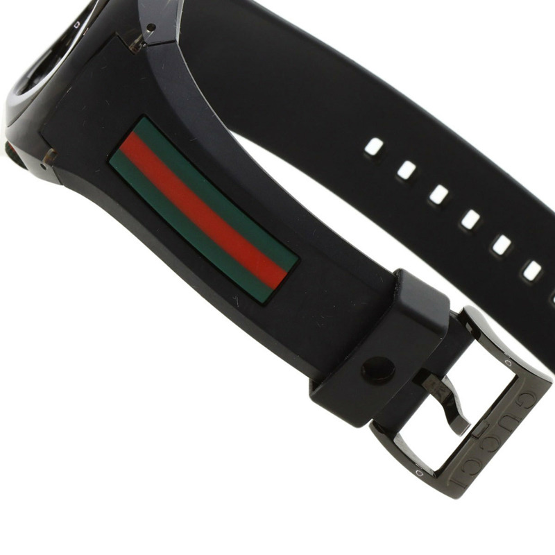 Gucci 137.1 SYNC Sherry 系列男士腕錶,不鏽鋼/橡膠錶帶-12