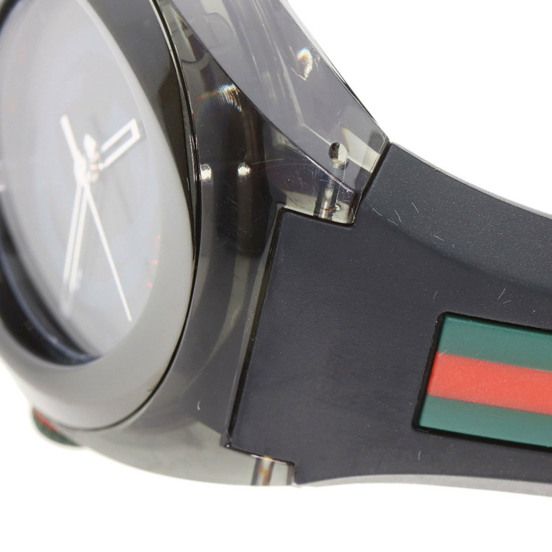 Gucci 137.1 SYNC Sherry 系列男士腕錶,不鏽鋼/橡膠錶帶-17