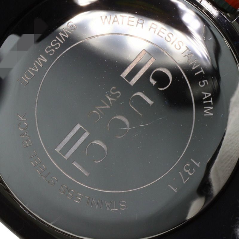 Gucci 137.1 SYNC Sherry 系列男士腕錶,不鏽鋼/橡膠錶帶-18