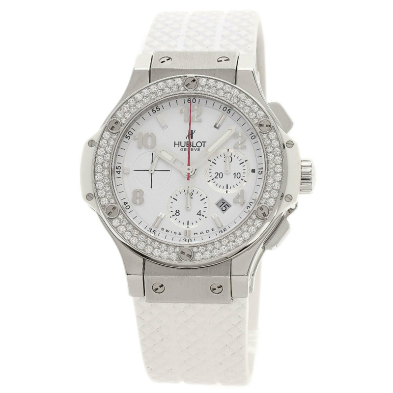 宇舶錶 Big Bang St. Moritz 301.SE.230.RW.114 鑲鑽錶圈腕錶 不鏽鋼/橡膠/鑽石 男士-0