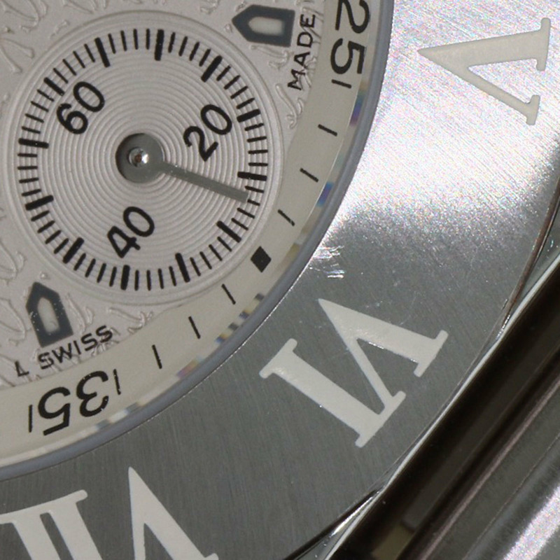 卡地亞 W10184U2 Chronoscaph LM 男士腕錶,精鋼/精鋼/橡膠錶帶-18