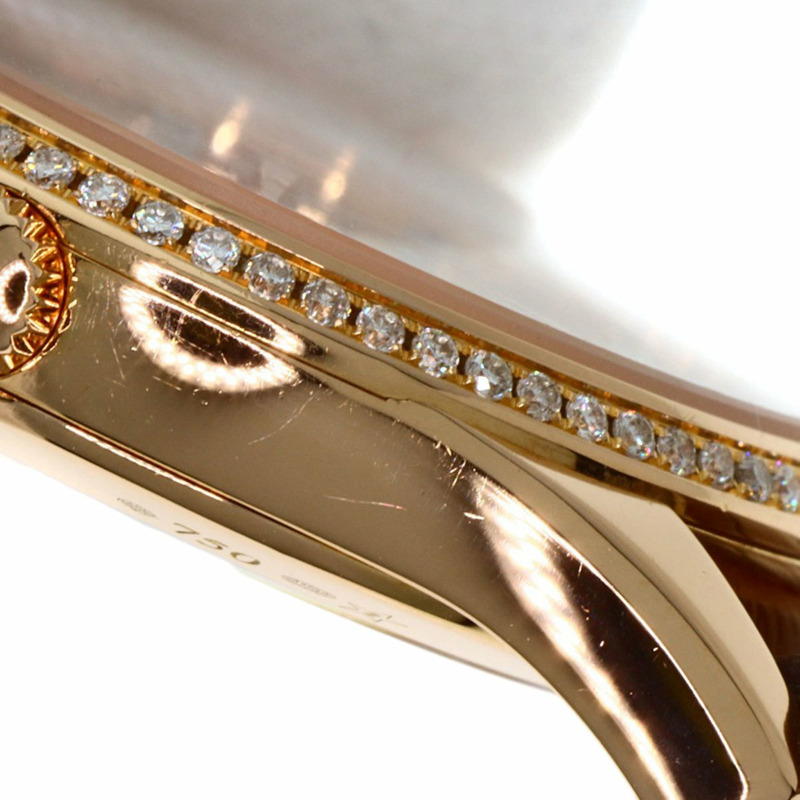 真力時 (Zenith) 22.2310.692 Elite 超薄月相鑲鑽腕錶,18K 玫瑰金錶殼搭配真皮錶帶,女士款-14