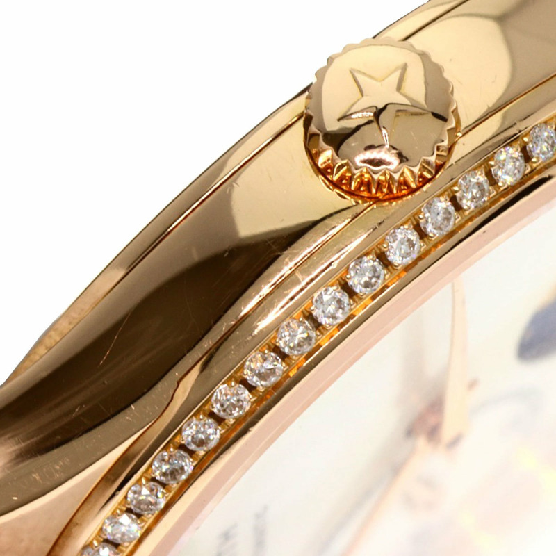 真力時 (Zenith) 22.2310.692 Elite 超薄月相鑲鑽腕錶,18K 玫瑰金錶殼搭配真皮錶帶,女士款-20