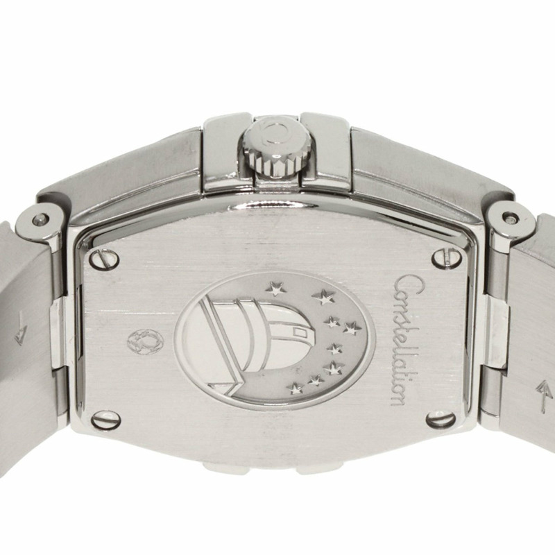 歐米茄 123.10.24.60.55.001 星座系列磨砂12鑽錶 不鏽鋼/SS 女士-6