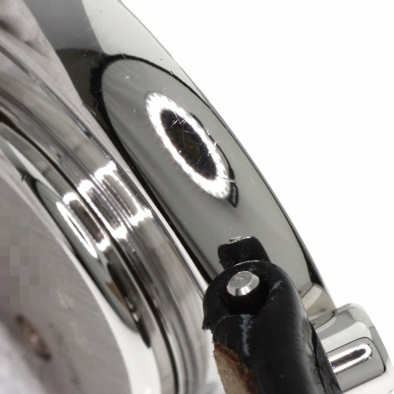 蕭邦 4527 Happy Diamonds 女士腕錶,18K 白金/皮革錶帶-15