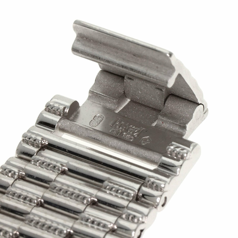 伯爵9706G2 Tradition系列鑽石腕錶,18K白金錶殼,鑲鑽,女士款-8