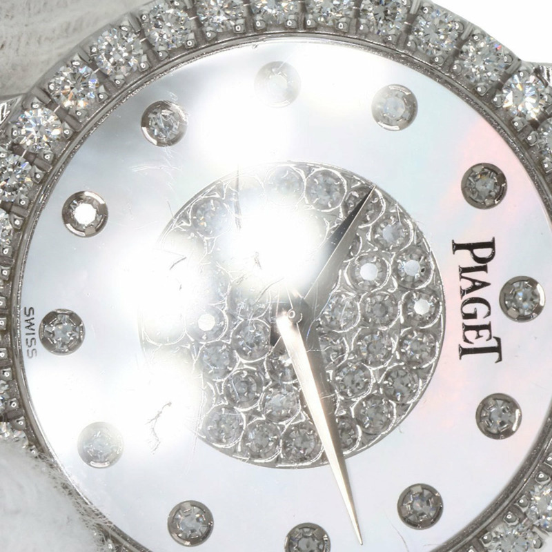 伯爵9706G2 Tradition系列鑽石腕錶,18K白金錶殼,鑲鑽,女士款-20