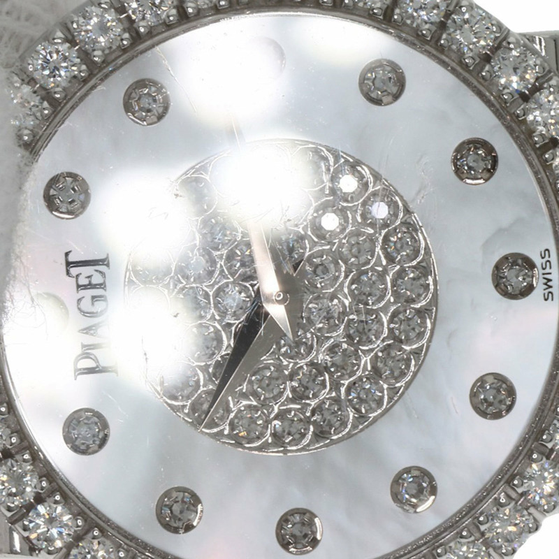 伯爵9706G2 Tradition系列鑽石腕錶,18K白金錶殼,鑲鑽,女士款-21