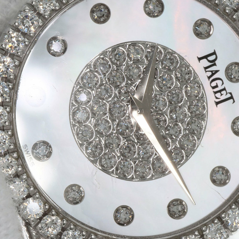 伯爵9706G2 Tradition系列鑽石腕錶,18K白金錶殼,鑲鑽,女士款-22